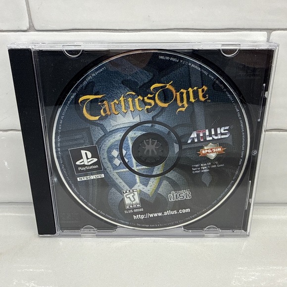 Other - Tactics Ogre (PS1) 1997 Atlus SRPG Game Disc Only Authentic Tested See Pictures